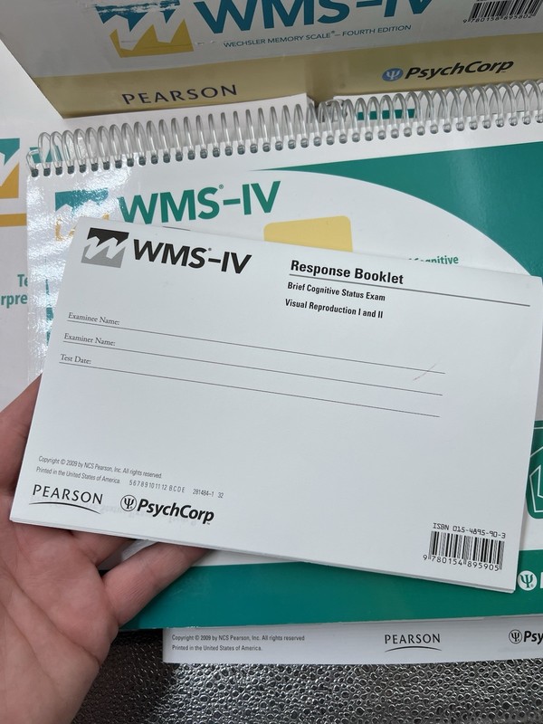 WMS-IV Wechsler memory scale Fourth edition gallery