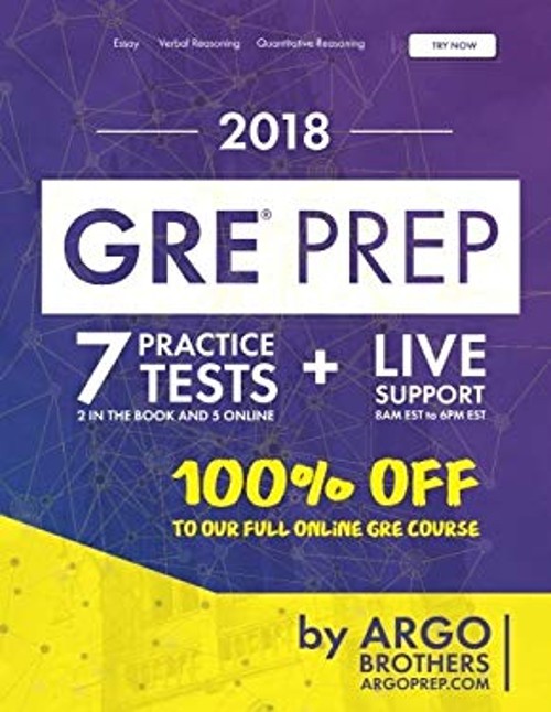 GRE Prep by Argo Brothers : Practice Tests + Online System + Vide
