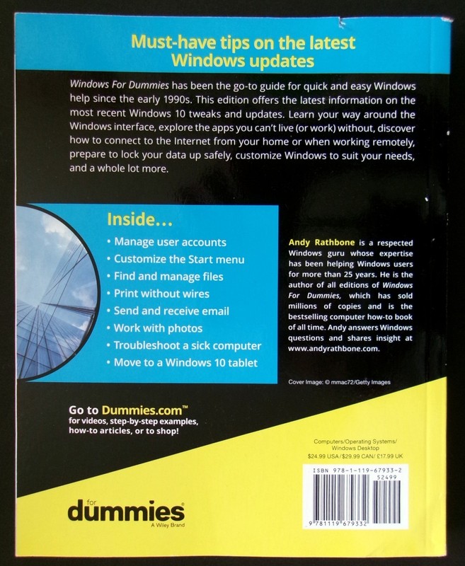 Windows 10 for dummies by Andy Rathbone Time-tested advice on Windows 10 gallery