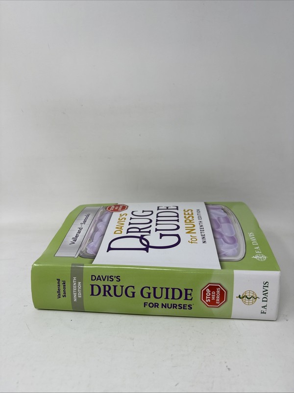 Davis's Drug Guide for Nurses - Paperback, by Vallerand April Hazard; Unused gallery