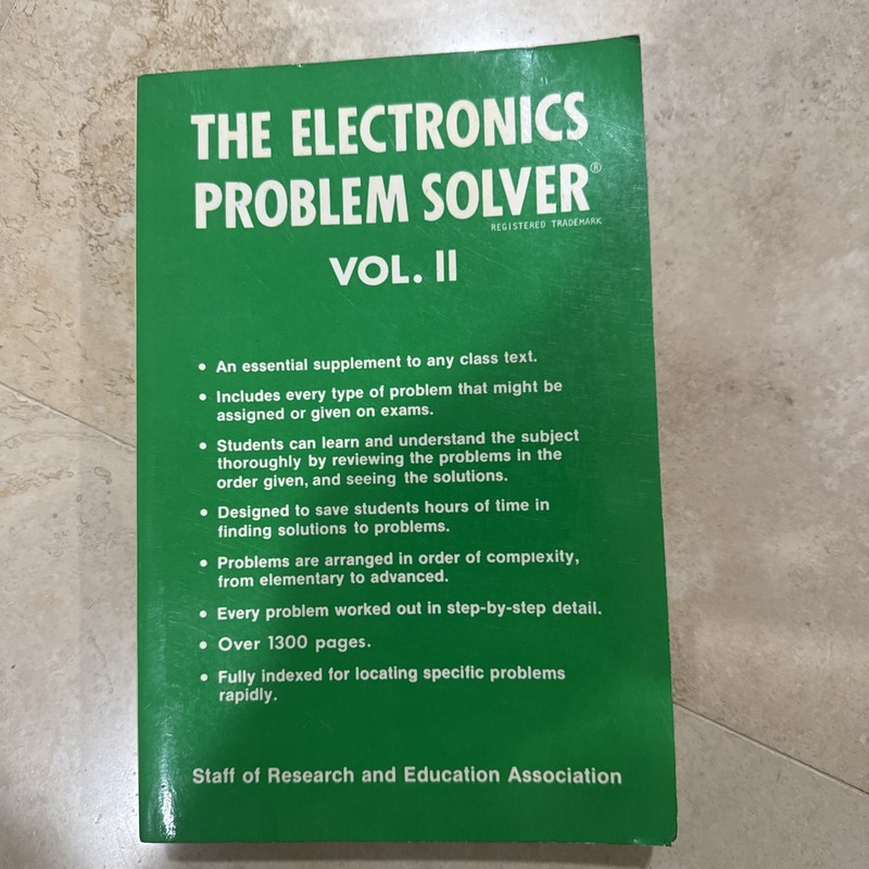 1984 The Electronics Problem Solver Vol 2 Isbn 0878915435 Revised Printing