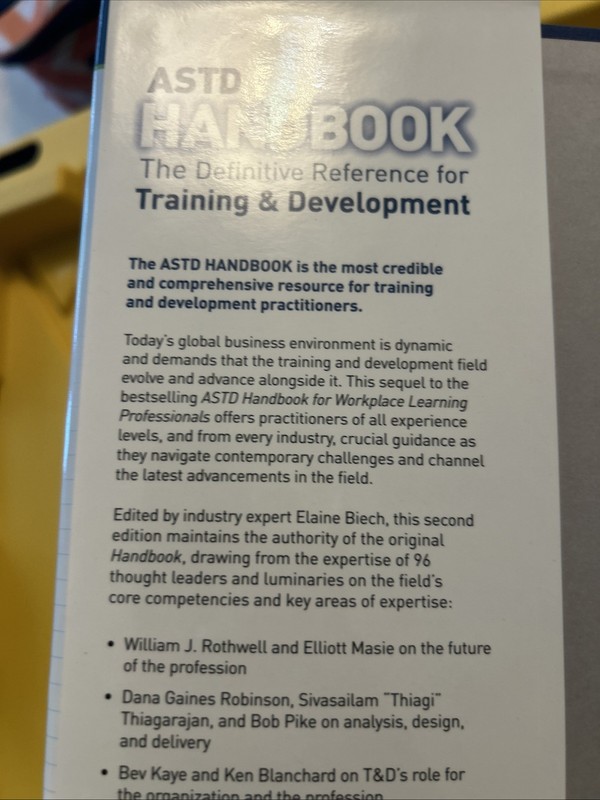 ASTD Handbook : The Definitive Reference for Training & Development, Hardcove... gallery