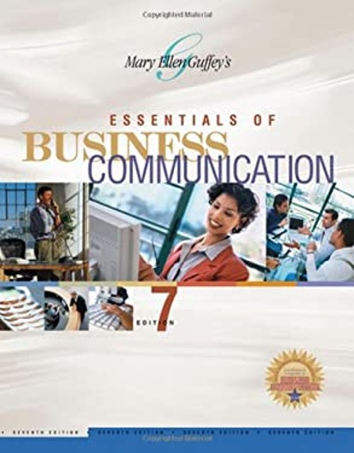 Essentials of Business Communication Paperback Mary Ellen Guffey