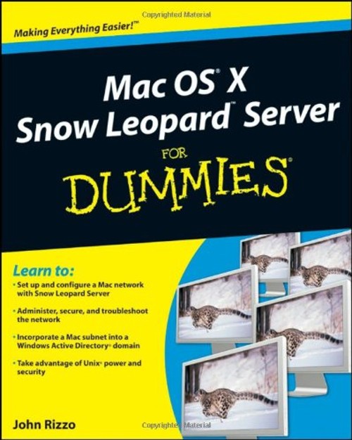 Mac OS X Snow Leopard Server for Dummies Paperback John Rizzo