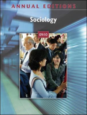 Sociology 09/10 by Kurt Finsterbusch (2009, Paperback) 9780078127724