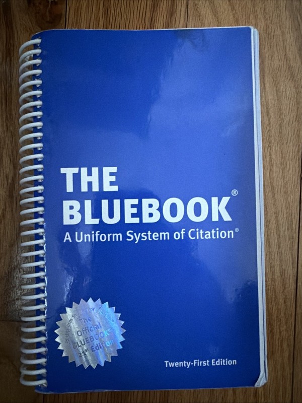 The Bluebook: A Uniform System of Citation (21st Edition) Spiral-Bound, 2020