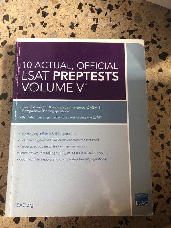 10 Actual, Official LSAT Preptests Volume V : (preptests 62-71) by Law School Ad