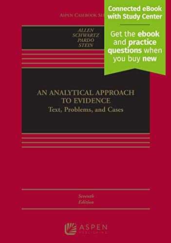 An Analytical Approach to Evidence: – Hardcover, by Ronald J. Allen; – Good
