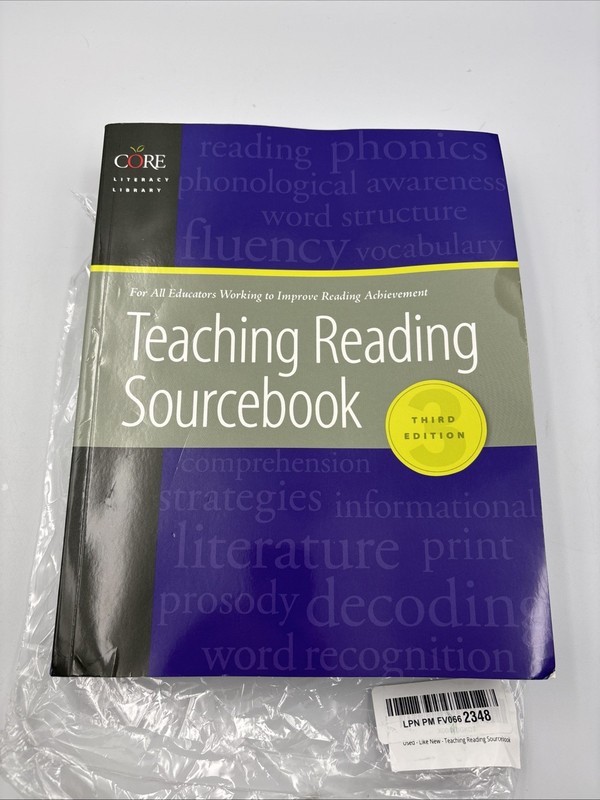 Teaching Reading Sourcebook CORE Literacy 3rd Edition Honig Diamond Very Good