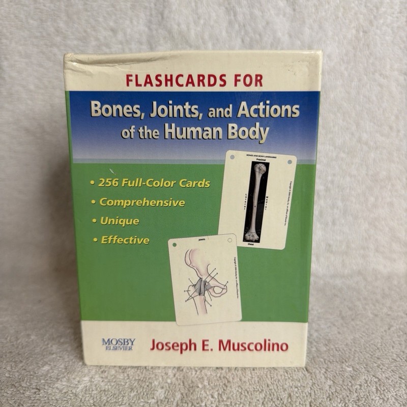 FLASHCARDS FOR BONES, JOINTS AND ACTIONS OF THE HUMAN BODY By Muscolino Joseph