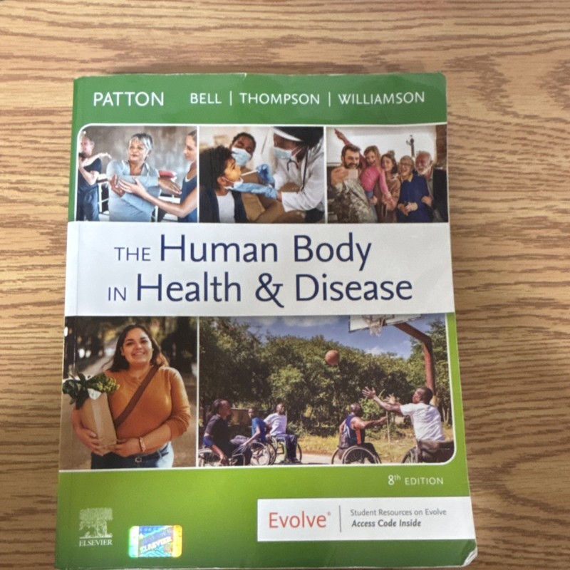 Elsevier The Human Body in Health & Disease 8th Ed Evolve PB Patton