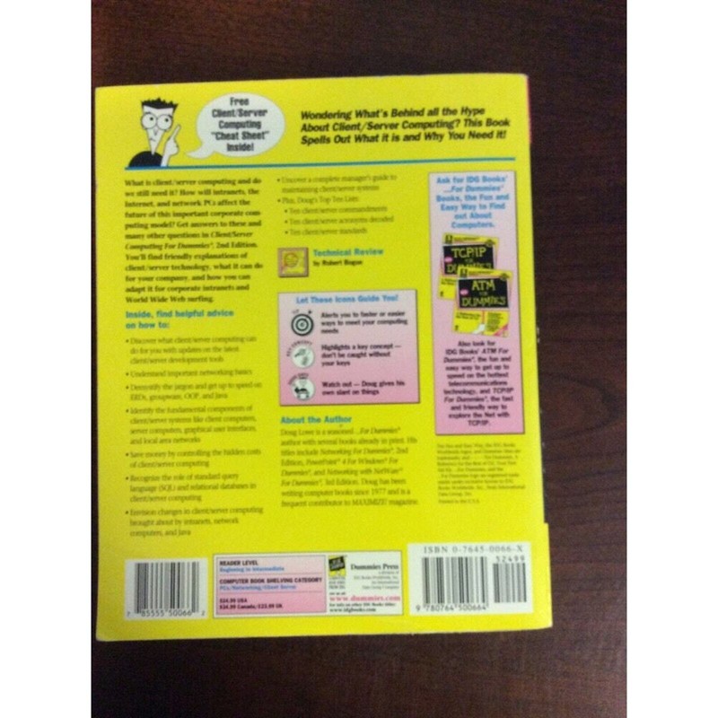 Client Server Computing for Dummies 1997 Softback Doug Lowe PreOwnedBook gallery