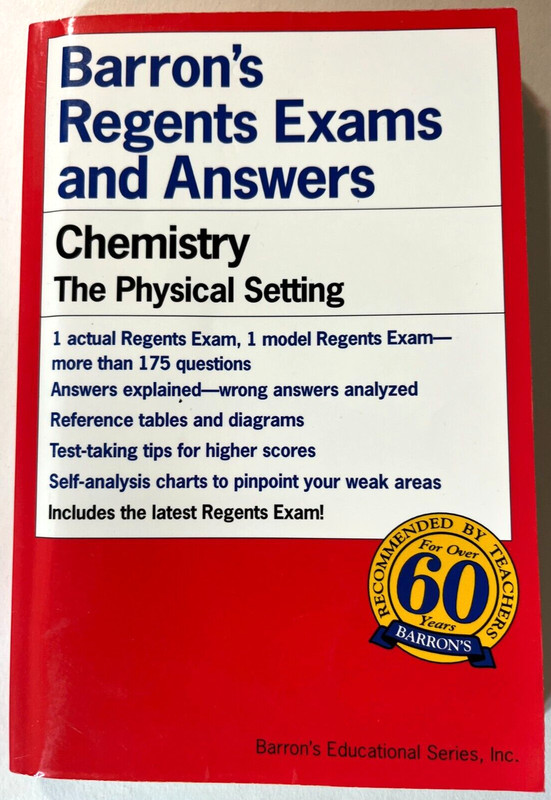 Barron’s Regents Exams and Answers Chemistry The Physical Setting 2002