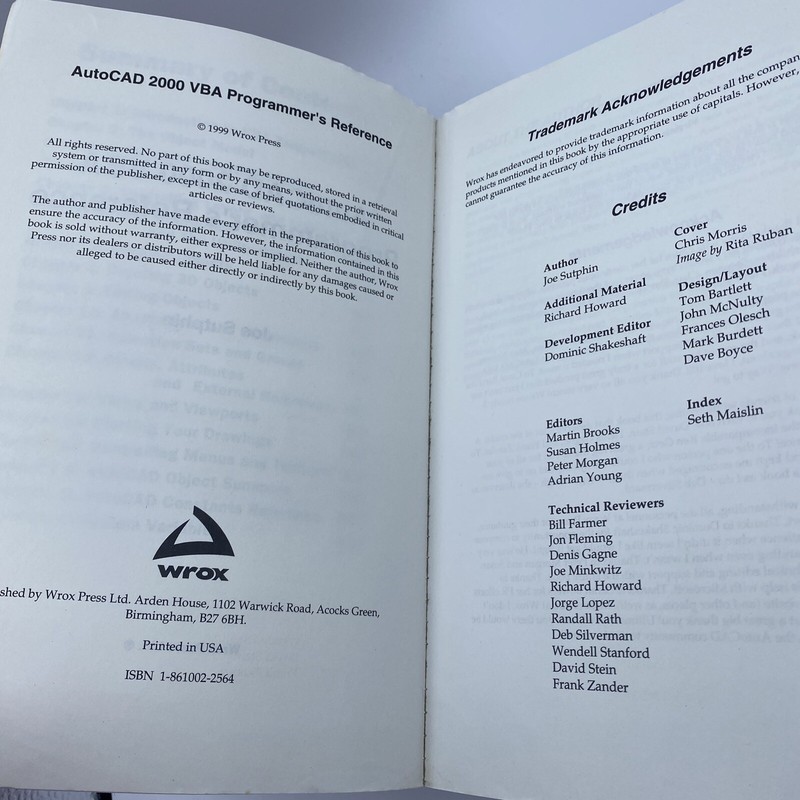 Programmer's Reference Ser.: AutoCAD 2000 VBA by Joe Sutphin (1999, Trade... gallery