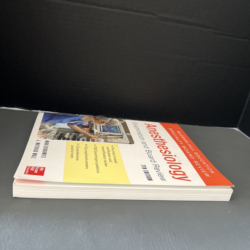 ANESTHESIOLOGY EXAMINATION AND BOARD REVIEW 7/E By Mark Dershwitz & J. Walz *VG* gallery