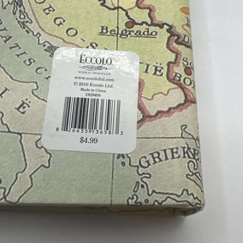 Eccolo Word Traveler Hardcover Travel Wander Journal, 6x8 NEW gallery