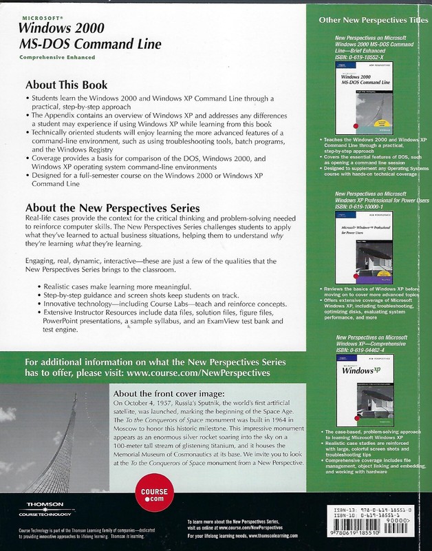 New Perspectives ON Microsoft Windows 2000 Mississippi-DOS Command Line, Compreh gallery