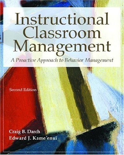 Instructional Classroom Manage – VERY GOOD
