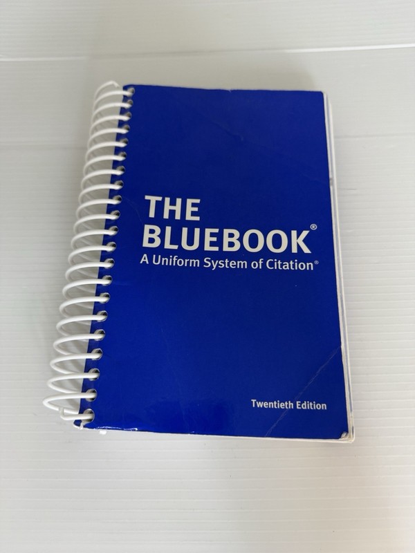 The Bluebook: A Uniform System of Citation Twentieth 20th Edition Spiral Bound