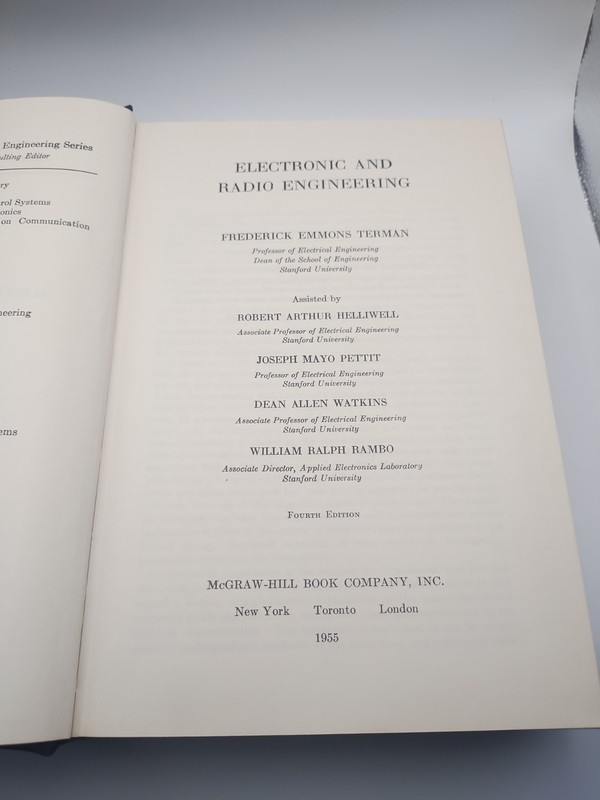 Electrical and Electronic Engineering Series McGraw-Hill 4TH EDITION 1955 gallery
