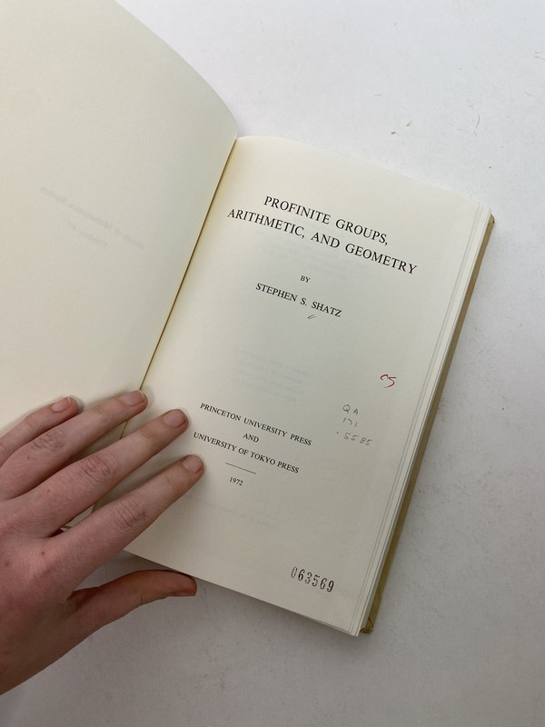 Profinite Groups, Arithmetic, and Geometry. AM-67, Volume 67 Step Rare Hardback gallery