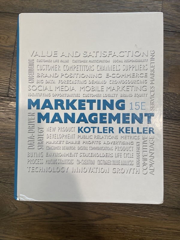 Marketing Management by Kevin Keller and Philip. Kotler (2014, Hardcover)