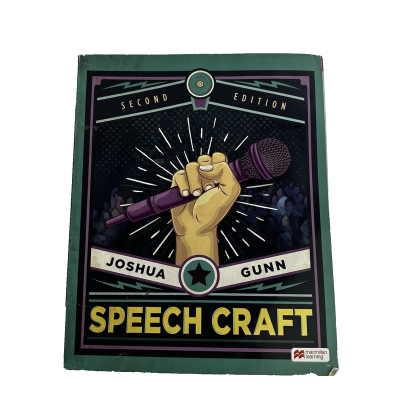 Speech Craft Paperback 2nd Edition Joshua Gunn Textbook 2021