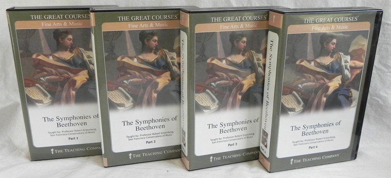 «The Symphonies of Beethoven» CD Sets (Parts 1-2-3-4) + Guidebooks, Great Course