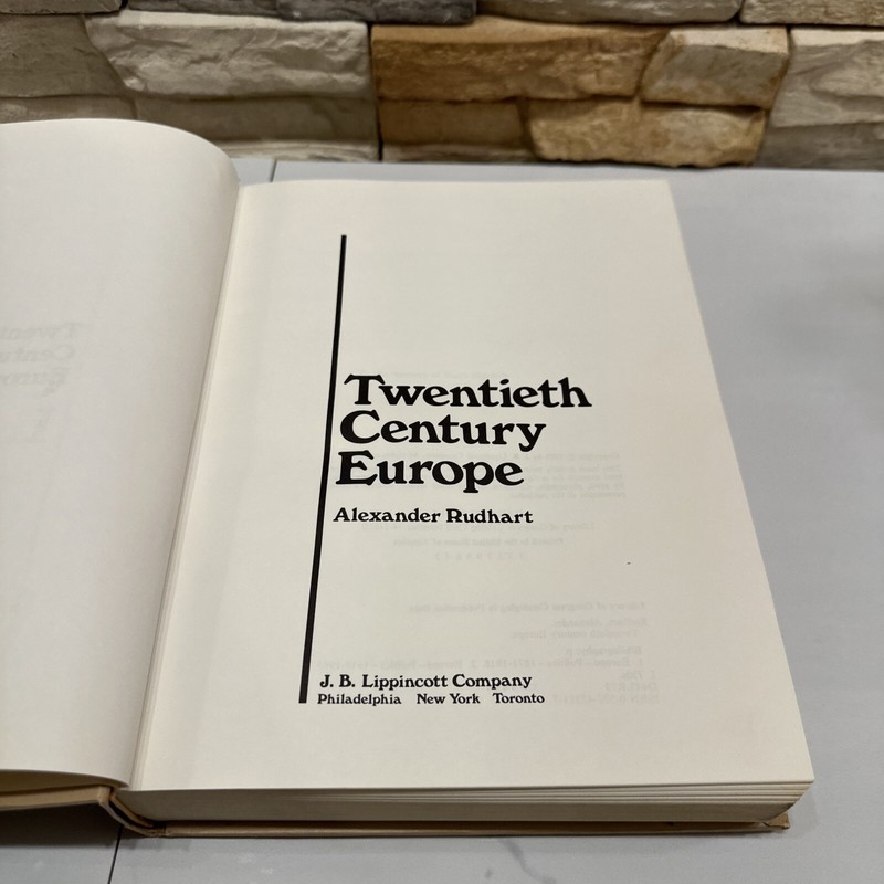 Twentieth Century Europe Alexander Rudhart 1975 J.B. Lippincott Illustrated Maps gallery