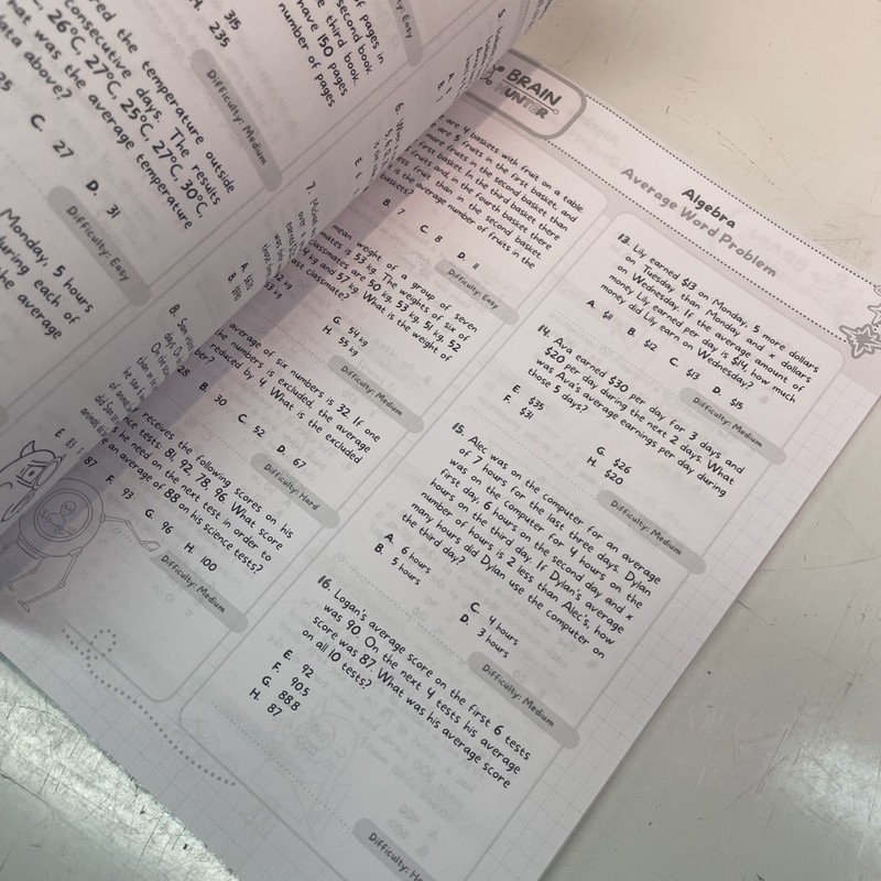 Math Practice Workbook Grades 6-8: 1000 Questions Middle school (d30-31) gallery