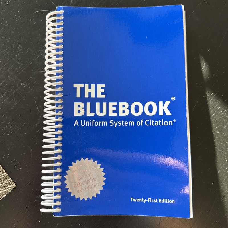 The Bluebook: A Uniform System of Citation – Spiral-bound – Very Good