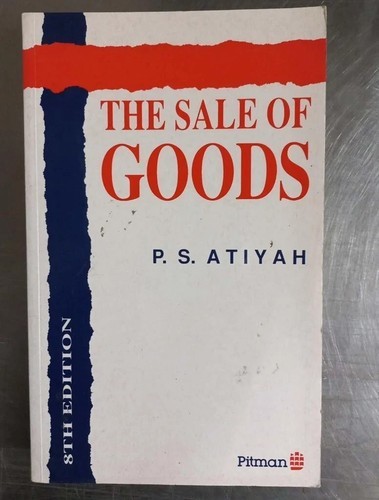 The Sale Of Goods 8th Ed By P.S. Atiyah
