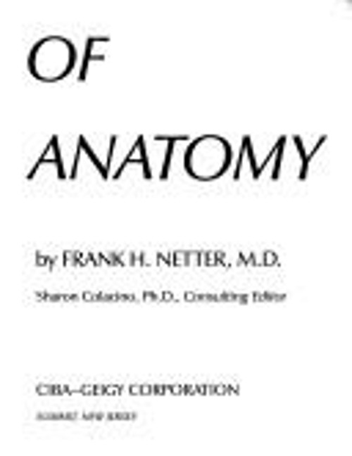 Atlas of Human Anatomy Hardcover Frank H. Netter