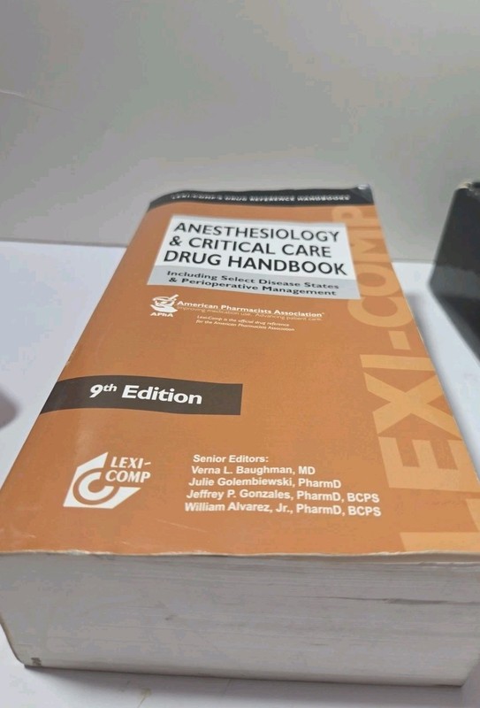 Lexi-Comp's Anesthesiology & - Paperback, by Baughman Verna L.; GOOD gallery