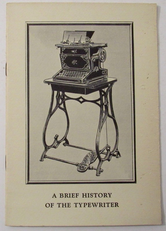 A Brief History Of The Typewriter by Remington Rand 1962 – 12 pages Vintage