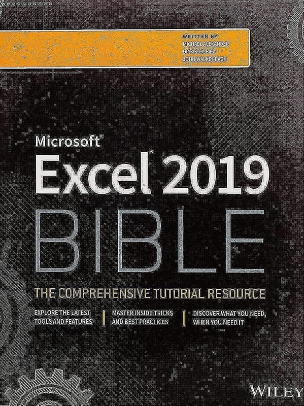 Excel 2019 Bible – paperback Alexander, Michael|Kusleika, Richard|Walkenbach…