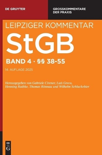 §§ 38-55 (Hardback) Großkommentare Der Praxis