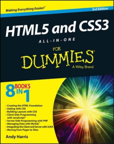 HTML5 and CSS3 All-in-One for Dummies, Harris, Andy, Used; Very Good Book