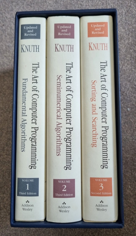 The Art of Computer Programming Volumes 1-3 Boxed Set By Donald E. Knuth