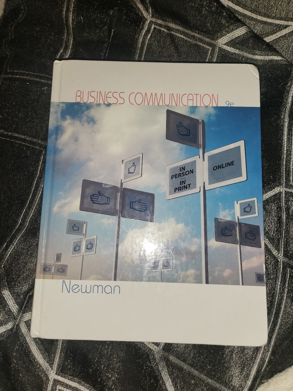 Business Communication: In Person, In Print, Online Hardcover Business & Econom…