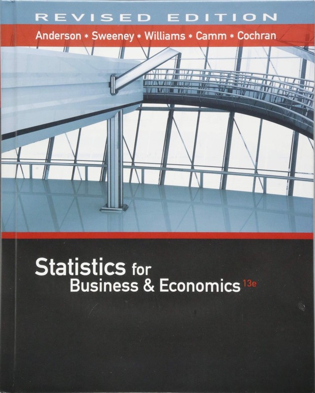 Statistics for Business & Economics, Revised (with XLSTAT Education Edition …
