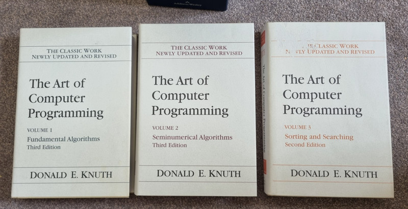 The Art of Computer Programming Volumes 1-3 Boxed Set By Donald E. Knuth gallery