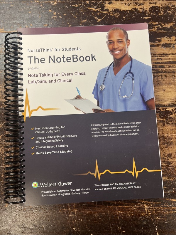 New NurseThink For Students The Notebook Note Taking 2021 By Bristol/Sherrill