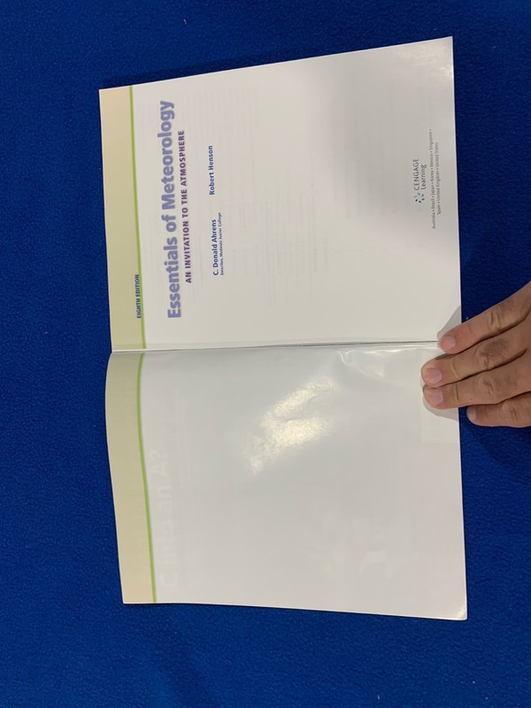 Essentials of Meteorology: An Invitation to the Atmosphere (PB, 8th ed) VG gallery