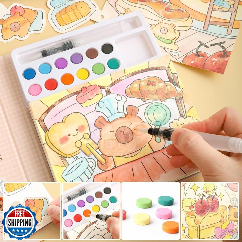 gesboole Paint with Water Coloring Books for Kids Ages 3-5, 4-8 – gallery