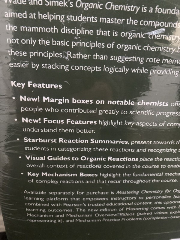 Organic Chemistry, Global Edition by Leroy Wade Paperback Book gallery