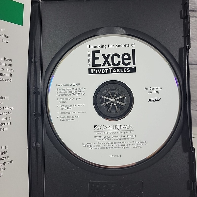 Title: Unlocking the Secrets of Microsoft Excel Pivot Tables CD ROM gallery