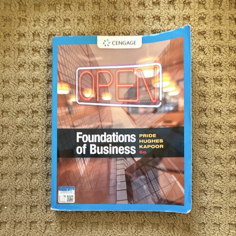 Foundations of Business 6e (Robert Hughes, William Pride & Jack Kapoor)Paperback