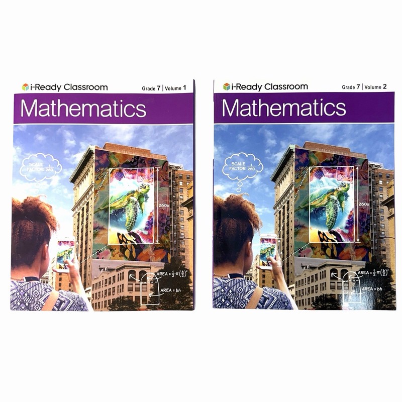 I Ready Classroom Mathematics Grade 7 Volume 1 & 2 Student Workbooks Unit 1-7