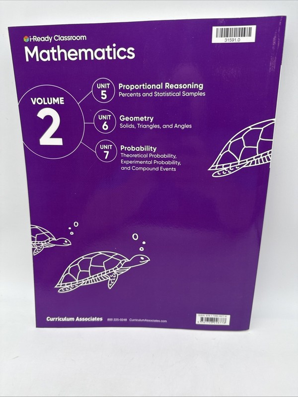 i-Ready Classroom Mathematics Grade 7 Student Text VOLUME 2 -7th Grade NEW gallery